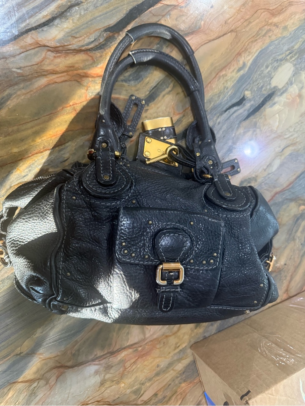 Chloe Paddington Limited Edition black leather bag